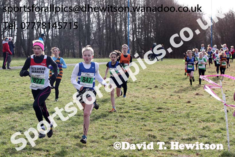 Girls under-13s NEHL, Jarrow. Photo: David T. Hewitson/Sports for All Pics
